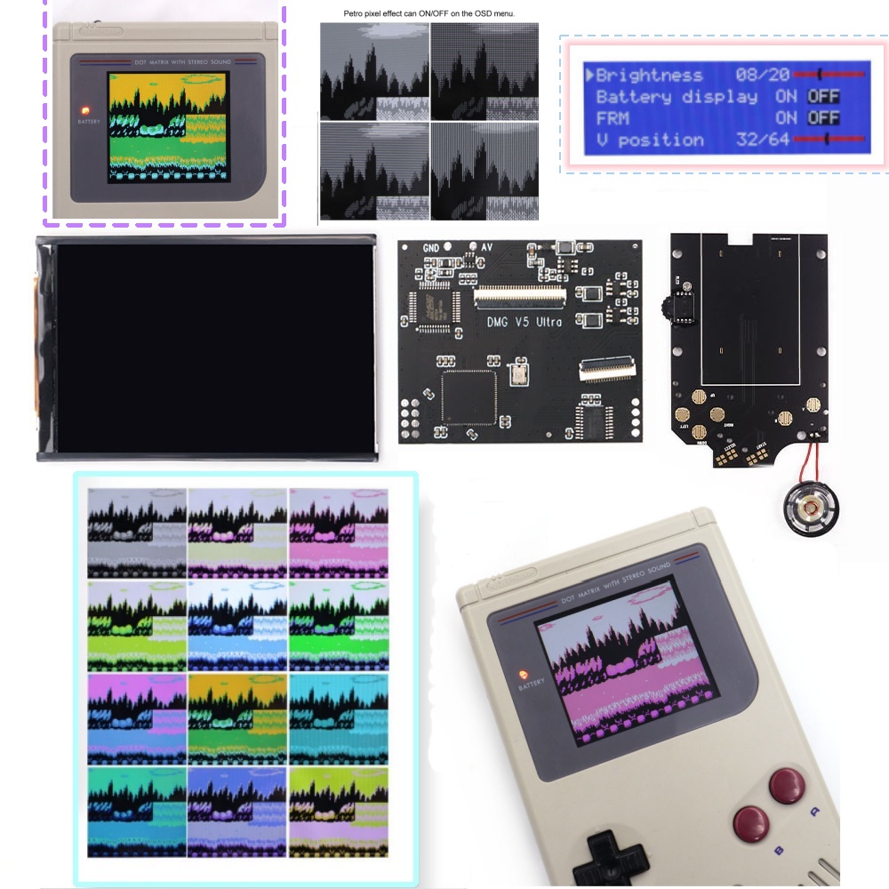 Lcd Screen Arcade - 36 Renk Değiştirme Modlu RIPS Ekran
