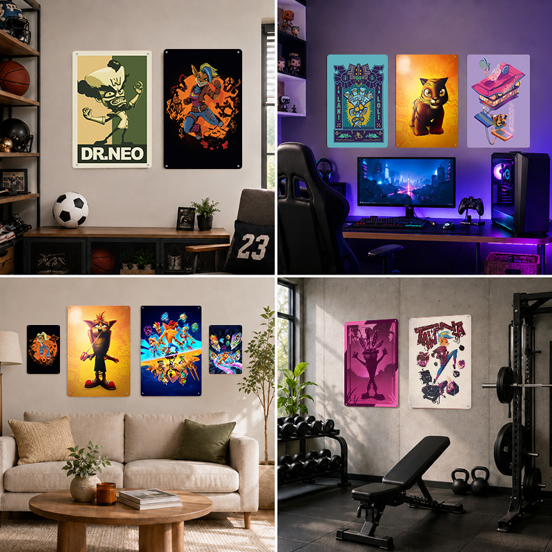Crash Bandicoot Dokulu Posterl - Arcade Quest incelemesi ve fiyatı